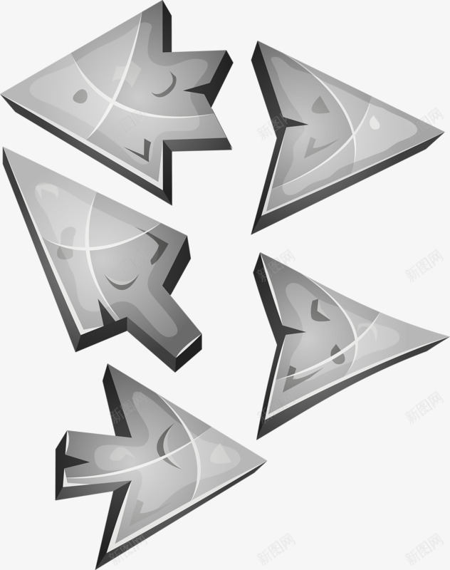 不规则铁块png免抠素材_新图网 https://ixintu.com 三角形 五金 复古 家居 材料 材质 灰色 稀有金属 箭头 自然形态 装饰 金属 铁 铁块
