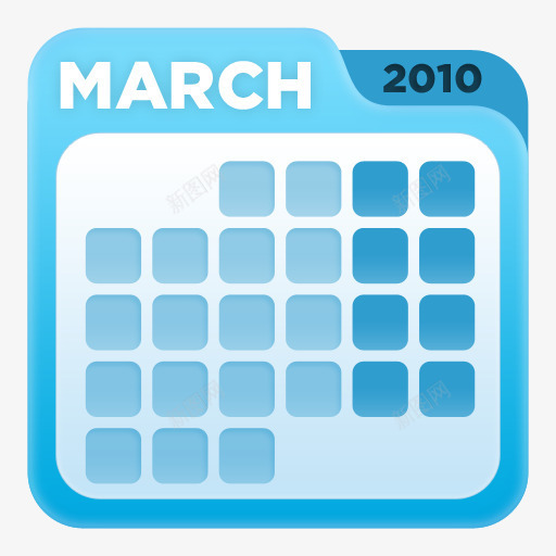日历一些很酷的蓝色图标png_新图网 https://ixintu.com calendar 日历