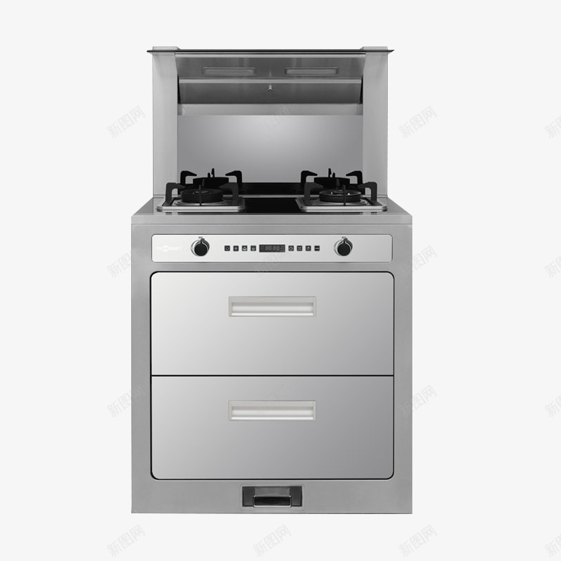 一体式集成灶png免抠素材_新图网 https://ixintu.com 一体灶具 天然气灶 抽油烟机 环保灶 自动清洗 集成灶