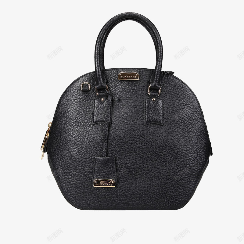博柏利纯色女包png免抠素材_新图网 https://ixintu.com BURBERRY 产品实物 女士手提单包 牛皮钱包 黑色肩包