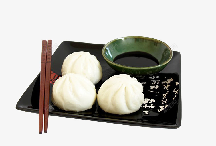 包子png免抠素材_新图网 https://ixintu.com 免抠素材 包子 实物 托盘 早餐 筷子 红豆包 肉包 豆沙包