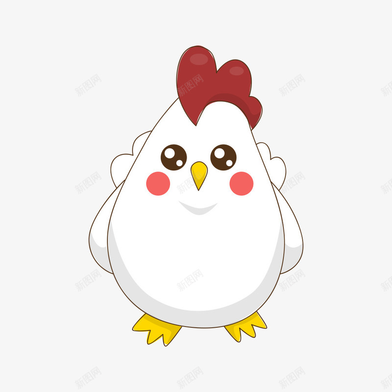 可爱家禽矢量图ai免抠素材_新图网 https://ixintu.com 养殖场 农场 动物 可爱 家畜 家禽 插画 白色 简笔 鸡 鸡简笔 矢量图