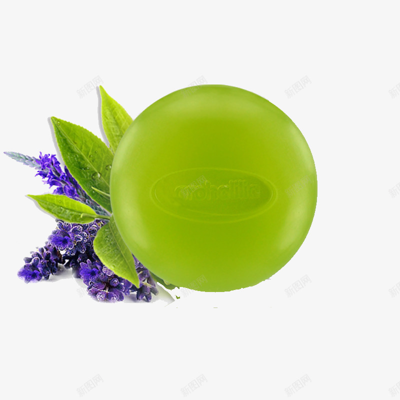 天然薰衣草精油皂png免抠素材_新图网 https://ixintu.com 产品实物 精油皂 薰衣草 香皂