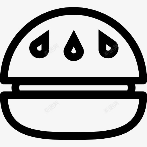 汉堡的侧面轮廓图标png_新图网 https://ixintu.com 三明治 侧视图 垃圾食品 快餐 汉堡 肉类 面包 食品