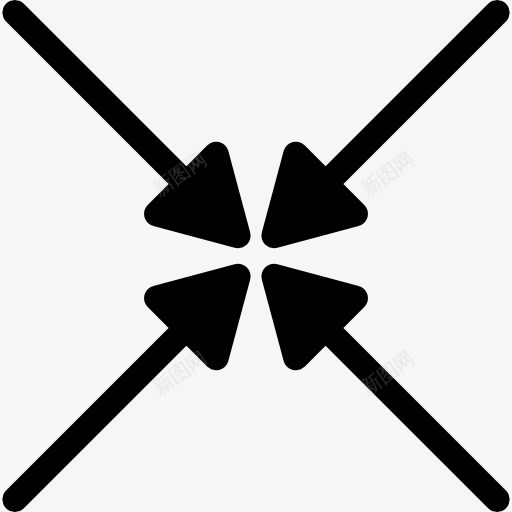 退出全屏箭图标png_新图网 https://ixintu.com 全屏 全屏幕 最小化 箭