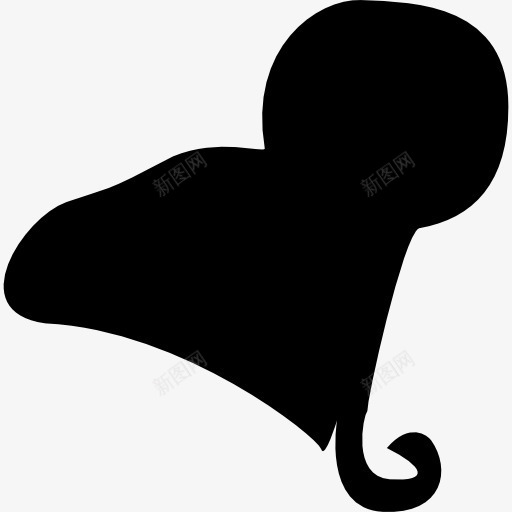 女黑头发形状图标png_新图网 https://ixintu.com 头发的形状 女性的头发 形状 美发 黑头发