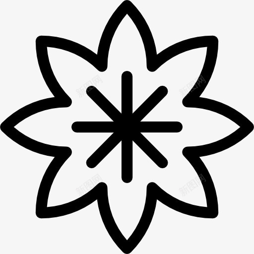 花图标png_新图网 https://ixintu.com 圣诞节装饰 庭院 性质 花园