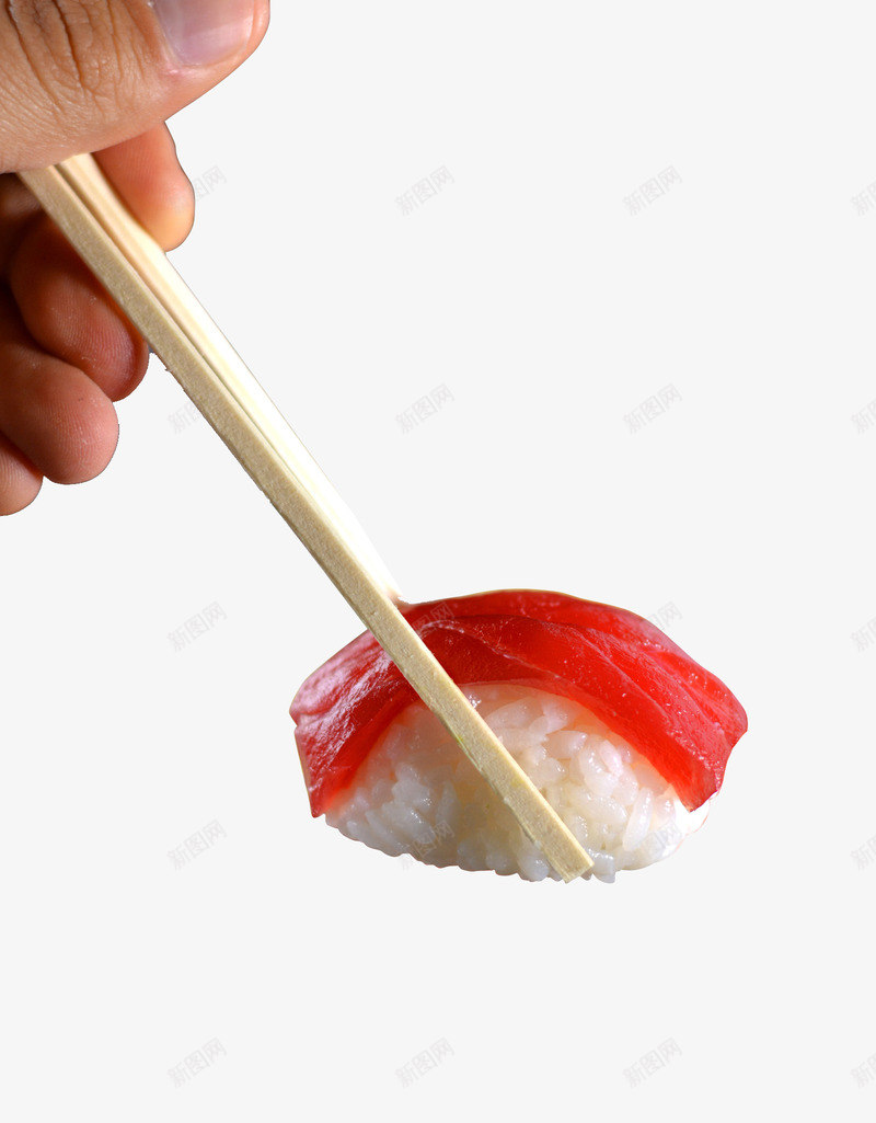 寿司刺身png免抠素材_新图网 https://ixintu.com 寿司 手 白色 筷子 红色