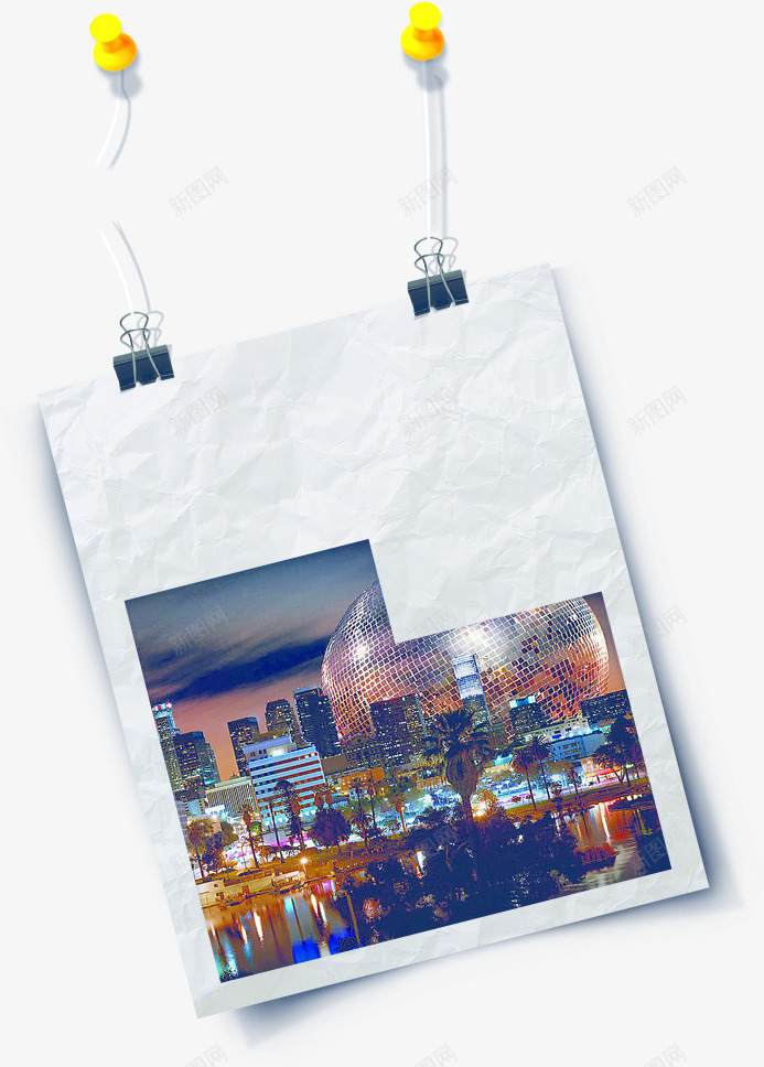 创意手绘城市美景黑板png免抠素材_新图网 https://ixintu.com 创意 城市 美景 黑板
