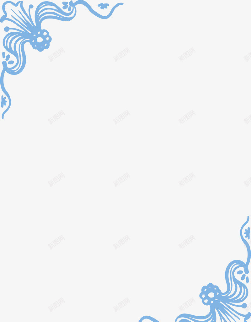 卡通涂鸦花纹边框png免抠素材_新图网 https://ixintu.com 信件边框 手绘边框 涂鸦边框 花纹边框