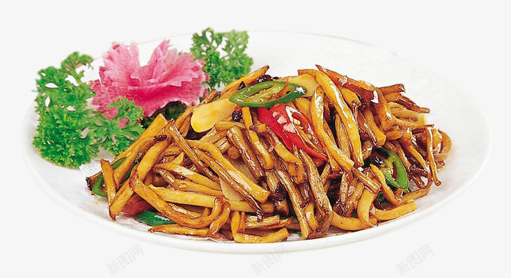 干煸野生菌png免抠素材_新图网 https://ixintu.com 中华美食 产品实物 家常菜 特色菜 菜肴