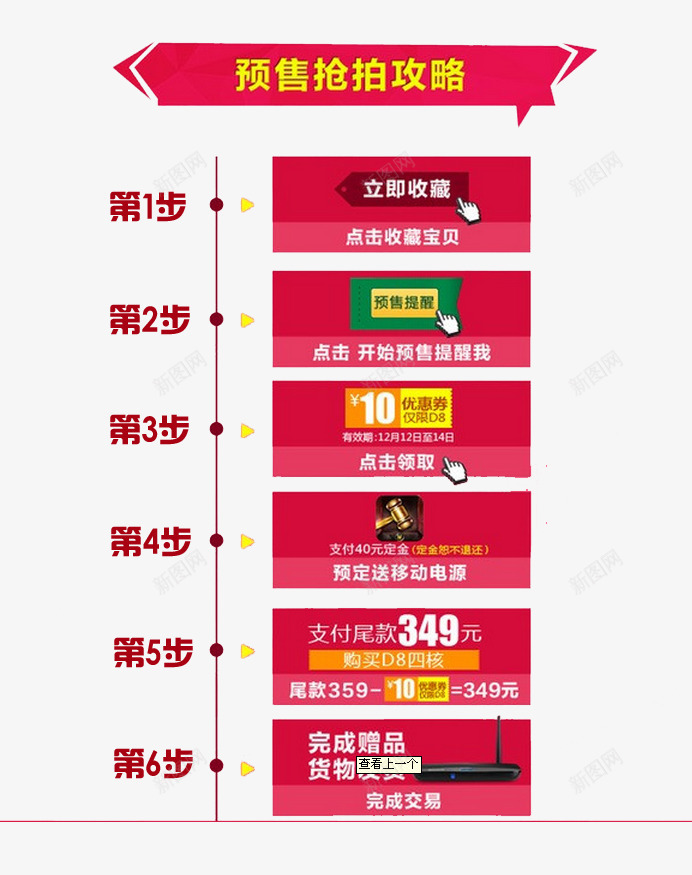 预售抢拍攻略psd免抠素材_新图网 https://ixintu.com 抢拍 攻略 步骤 流程 购买 购买流程 预售