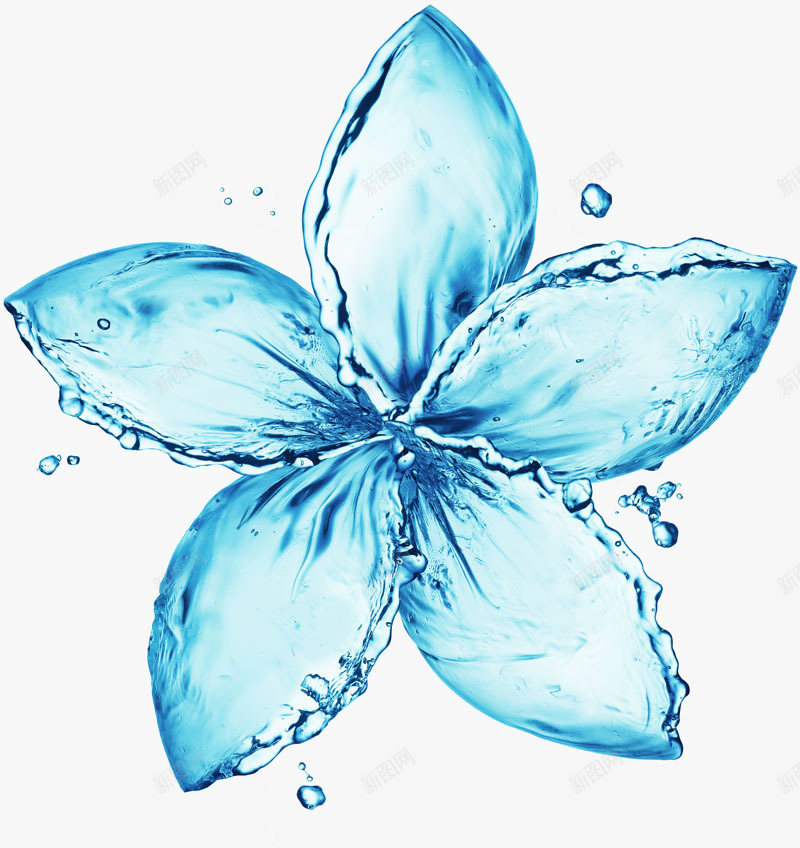 蓝色纯净水流鲜花png免抠素材_新图网 https://ixintu.com 水流 纯净 纯净蓝色 蓝色 蓝色水流 蓝色鲜花 鲜花