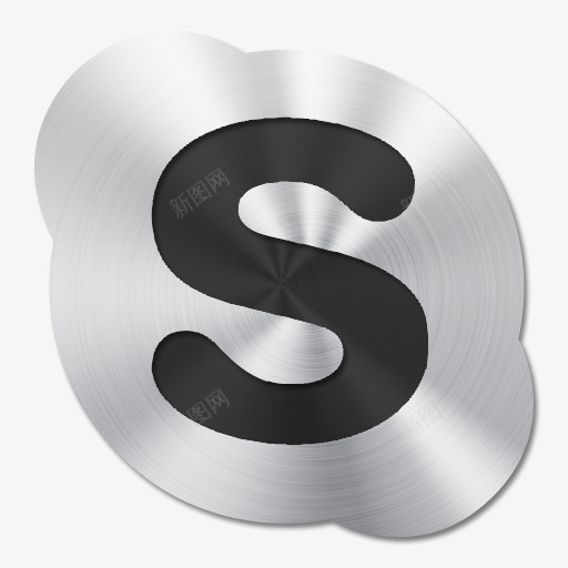 视频电话金属刷图标png_新图网 https://ixintu.com Skype 视频电话
