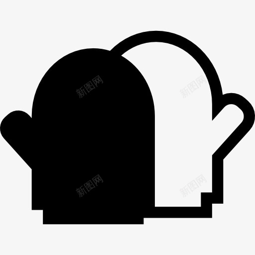 微波炉手套图标png_新图网 https://ixintu.com 厨房 手套 烤箱 烹饪