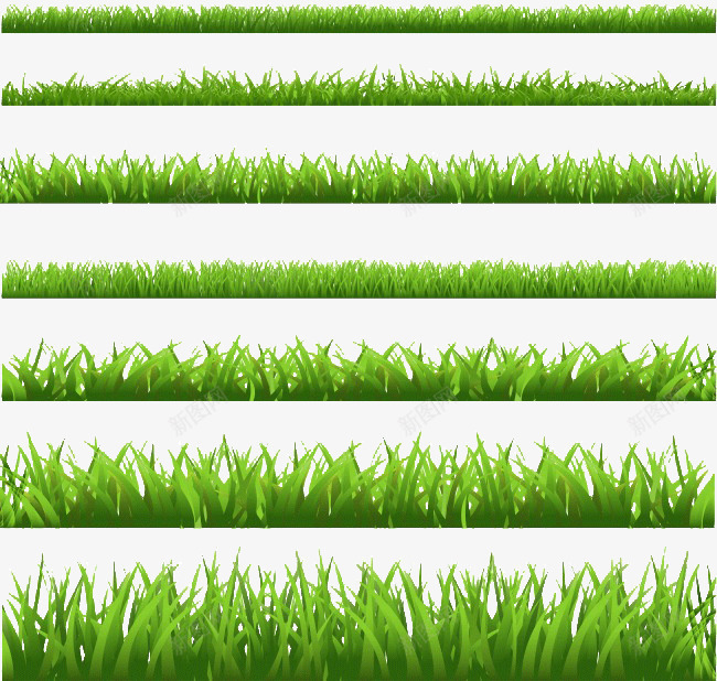 草丛psd免抠素材_新图网 https://ixintu.com 绿色植物 草丛 装饰