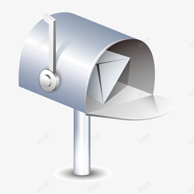 手绘黑白卡通信箱png免抠素材_新图网 https://ixintu.com 信 信件 动漫 动画 卡通信箱 意见箱 收信 立体信箱 通信