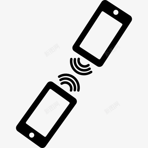 连接手机的夫妇图标png_新图网 https://ixintu.com 传输 信号 工具 工具和用具 手机 手机套 电话 蓝牙 连接
