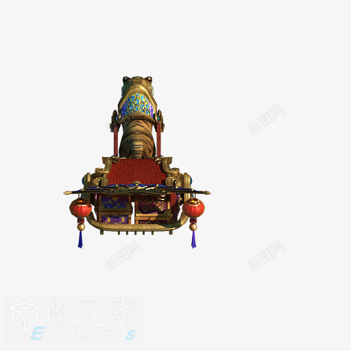 手绘老虎复古红色小车png免抠素材_新图网 https://ixintu.com 复古 小车 红色 老虎
