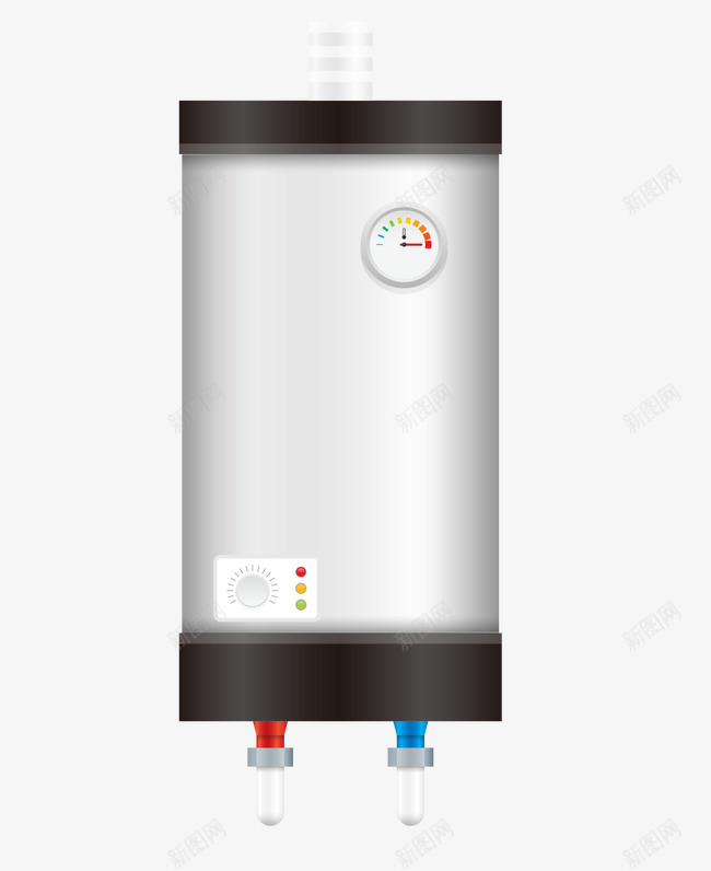 立体热水器png免抠素材_新图网 https://ixintu.com 厨卫 厨房 大家电 家电 电器 电热水器