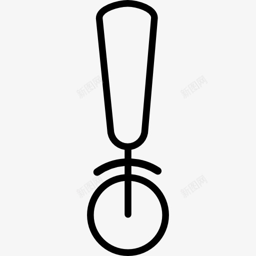 比萨刀图标png_新图网 https://ixintu.com 刀 刀片 厨房包 厨房工具 比萨刀