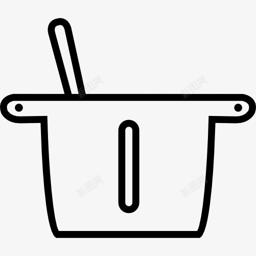 勺子在锅图标png_新图网 https://ixintu.com 厨具 厨房包 容器 汤 釜 锅