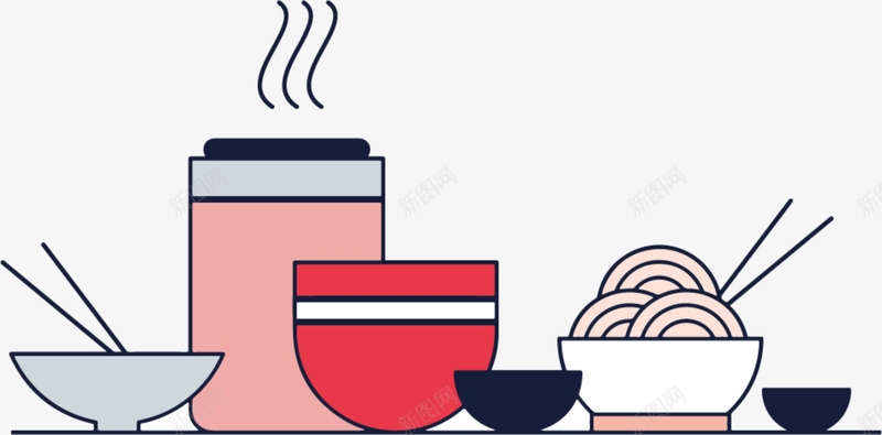 饺子馆烹饪矢量图ai免抠素材_新图网 https://ixintu.com 中国食物 烹饪 特色食物 特色餐馆 饺子 饺子馆 矢量图