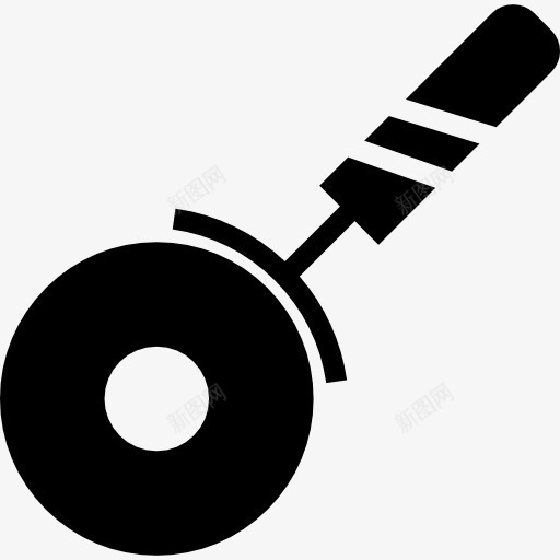 比萨图标png_新图网 https://ixintu.com 刀 切割 切割工具 厨房包 工具和用具 披萨刀 比萨 砂轮 金属 食品