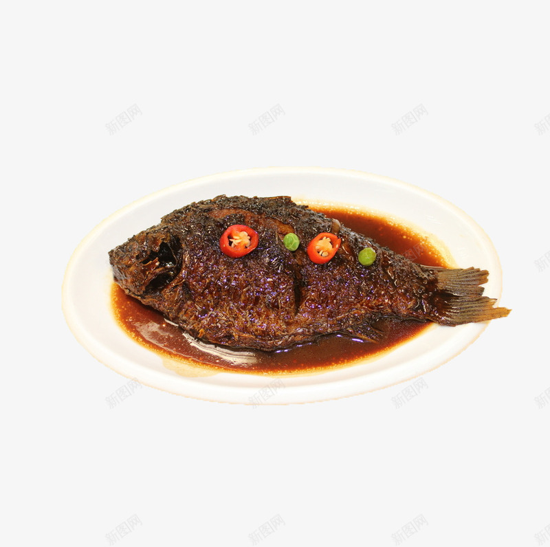 产品实物美味红烧鲫鱼png免抠素材_新图网 https://ixintu.com 家常小菜 炖鱼 特色小吃 私房菜 红烧 红烧鲫鱼 美味 美味小吃 美食 美食菜肴 菜 菜品 鲫鱼