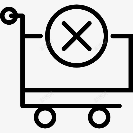 车图标png_新图网 https://ixintu.com 删除 商店 小车 市场 购物 购物车
