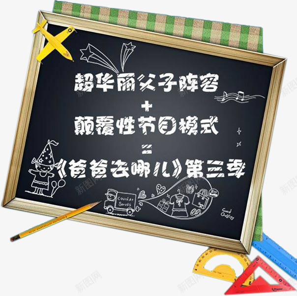 黑板公示牌子png免抠素材_新图网 https://ixintu.com 书写 公告 学习用品 爸爸去哪文案