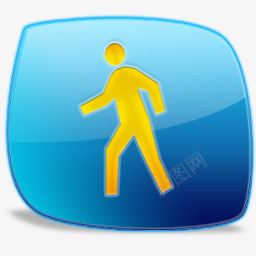 蓝色行人可爱电脑桌面图标png_新图网 https://ixintu.com png 可爱 图标 桌面 电脑 蓝色 行人