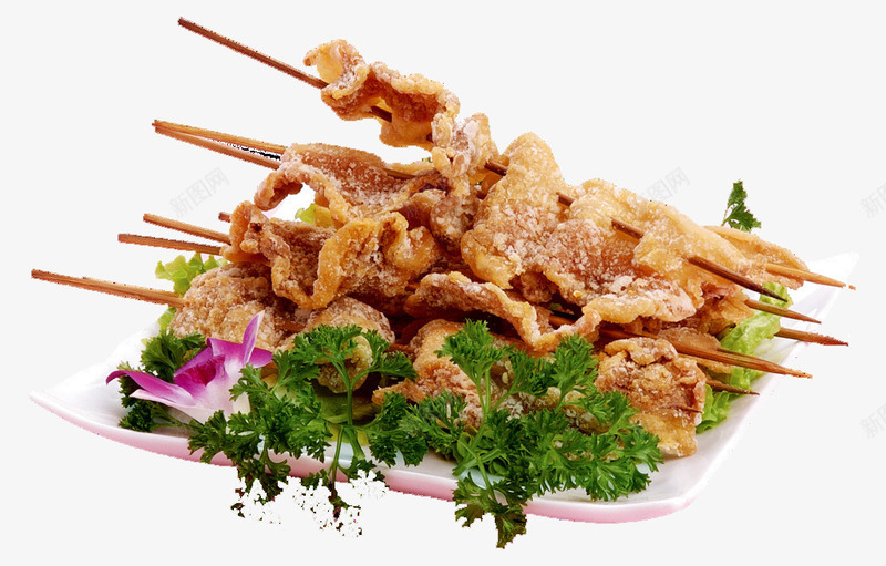 烧烤竹签蒜香肉png免抠素材_新图网 https://ixintu.com 传统美食 家常菜 特色菜 竹签蒜香肉 菜品 菜品素材 菜肴菜品 餐饮美食
