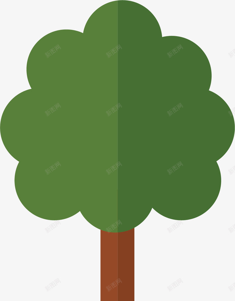 花园植物矢量图ai免抠素材_新图网 https://ixintu.com 卡通 树 植物 花园 矢量图