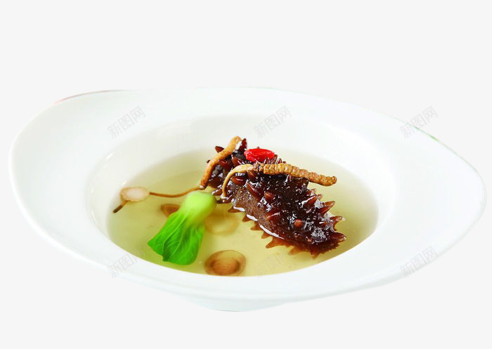 虫草炖辽参png免抠素材_新图网 https://ixintu.com 中华美食 产品实物 家常菜 特色菜 菜肴 虫草炖辽参