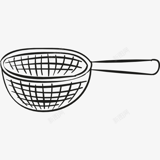 过滤器处理图标png_新图网 https://ixintu.com 厨具 厨房包过滤器 厨房用具 把手