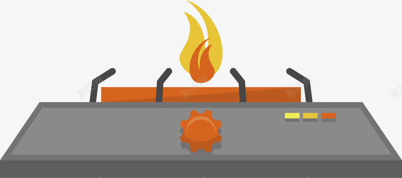加热燃气罩png免抠素材_新图网 https://ixintu.com 加热图案 厨具 厨房用品 煤气 燃气罩 矢量素材