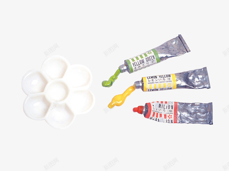 水彩颜料png免抠素材_新图网 https://ixintu.com 产品实物 彩色 颜料 颜料盘