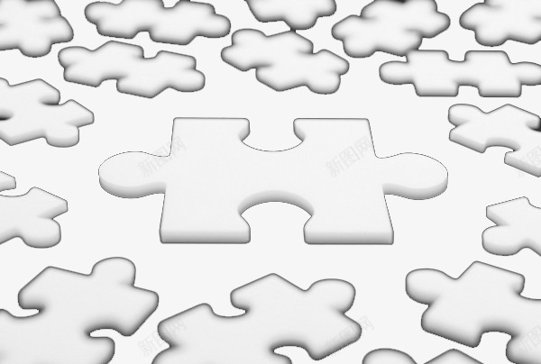 白色散落的拼图png免抠素材_新图网 https://ixintu.com 免费png 拼图 散落 白色
