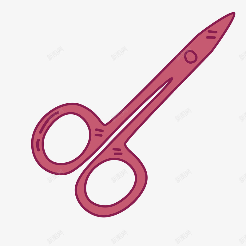手绘卡通剪刀矢量图ai免抠素材_新图网 https://ixintu.com 剪刀 矢量美发用品 矢量美容用品 美发剪刀 美发用品 美容用品 美容美发用品 矢量图