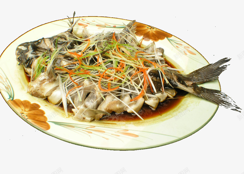极花乌江鱼png免抠素材_新图网 https://ixintu.com 传统美食 家常荤菜 特色乌江鱼 餐饮美食 鱼