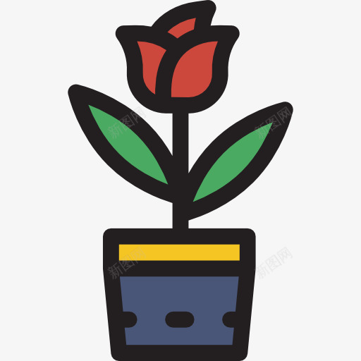 郁金香图标png_新图网 https://ixintu.com 园 植物学 生态学和环境 自然 花 郁金香