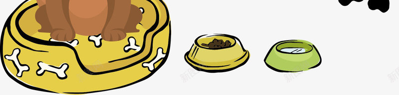 狗狗的铃铛矢量图ai免抠素材_新图网 https://ixintu.com 创意 卡通 商务 壁纸 彩色手绘 狗狗 铃铛 骨头 矢量图