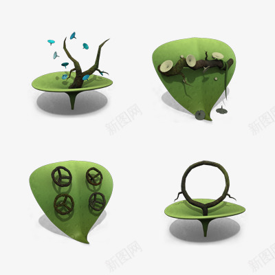 秘密花园图标png_新图网 https://ixintu.com 可爱 图标 神秘 秘密花园 绿色 花园