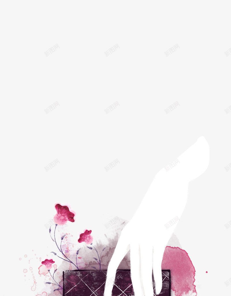 炫彩手绘花纹背景psd免抠素材_新图网 https://ixintu.com 手绘 水彩画 炫彩 物品 背景 花纹