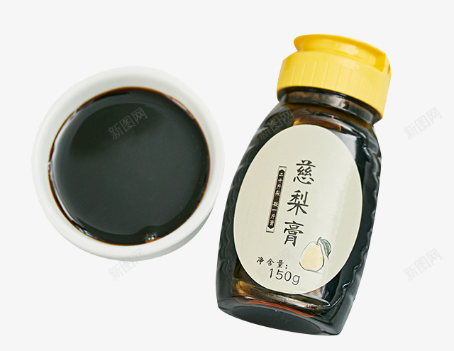 养生雪梨膏png免抠素材_新图网 https://ixintu.com 免抠雪梨膏 特色美食 秋梨膏 雪梨膏 黑色膏体