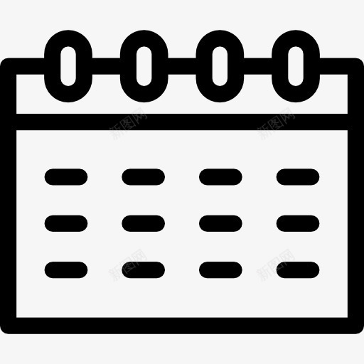 一个月的日历图标png_新图网 https://ixintu.com 天 挂历 日历 日程表 日程表模板 界面