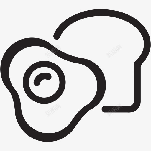 面包早餐鸡蛋食品厨房设施概要图标png_新图网 https://ixintu.com Bread breakfast egg food kitchen 厨房 早餐 面包 食品 鸡蛋