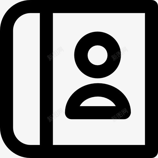 电话簿图标png_新图网 https://ixintu.com 电话簿 联系人 议程 记事本 通讯 邮件