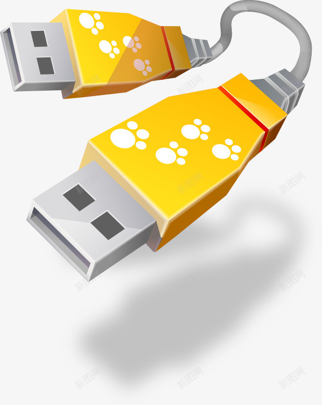 数据线png免抠素材_新图网 https://ixintu.com 物品 立体